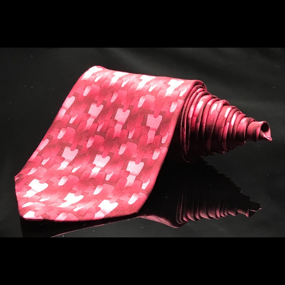 RAPHAEL Men's Silk Tie Geometric Love Layered